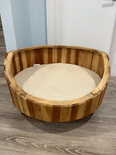 Wood dog bed, View more