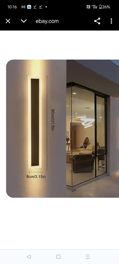80cm LED Wall Light Waterproof Outdoor Modern Lamp Wall Sconce, View more