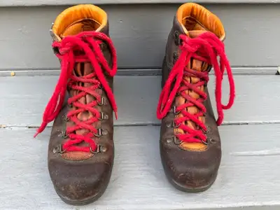 Vintage Tyrol Leather Mountain Hiking Boots - 8.5 Ladies, View more