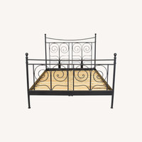 King size bed frame and box