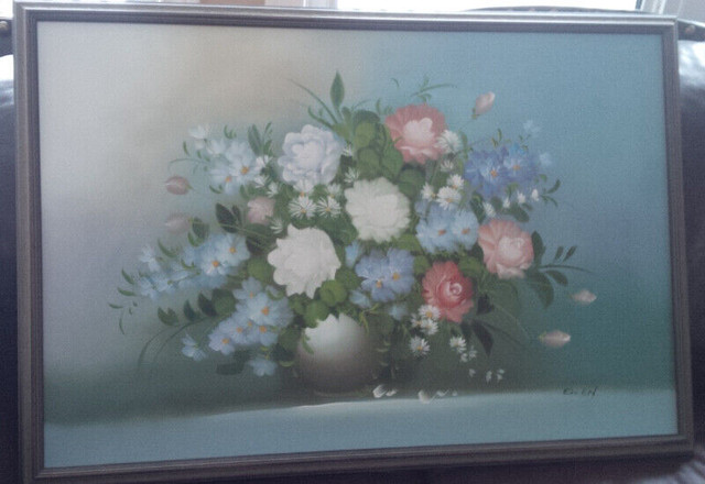 Very Large Oil Painting, Professionally Framed, Signed by Ellen in Arts & Collectibles in Stratford