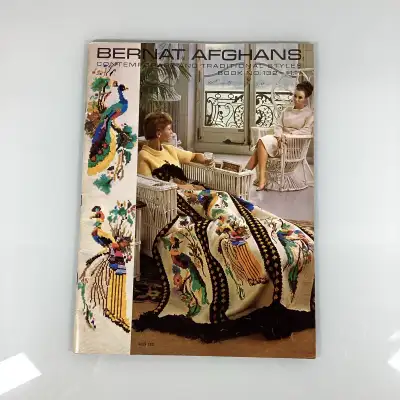 1966 Bernat Afghan patterns book #132 - aa15, View more