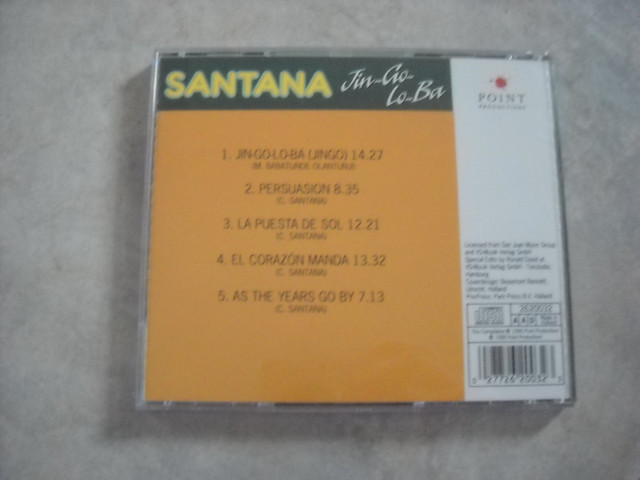 Cd de Santana / Jin-Go-Lo-Ba in CDs, DVDs & Blu-ray in Saguenay - Image 2