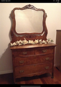 Awesome Condition Prof Refinished Antique Maple Dresser