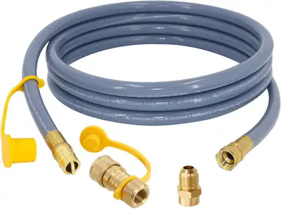 Onlyflame 10FT 1/2 inch ID Natural Gas Grill Hose, View more