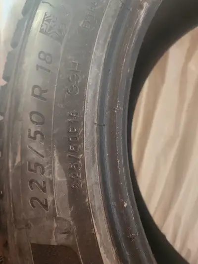 For sale: 225/50R18 Winter Tires with extremely low usage (only 2 months). I purchased them for my p...