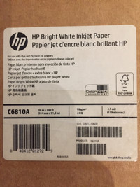 HP C6810A Bright White Inkjet Paper 36"X300' 24lb 4.7mil