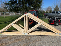 Engineered roof truss for shed / garage