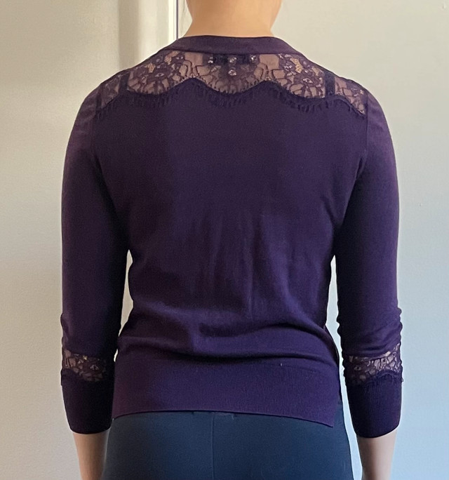 Juicy Couture purple with lace sweater in Women's - Tops & Outerwear in Ottawa - Image 2