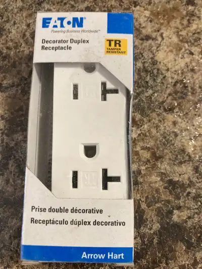 Eaton Decorator Duplex Receptacle, View more