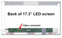17.3" Used Laptop LCD Widescreen CLAA173UA01A 40 Pin 1600 x 900
