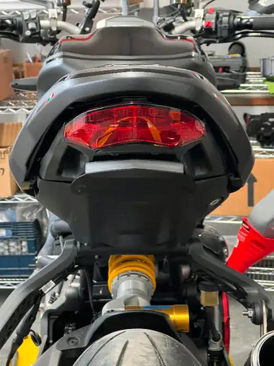 New Rage Cycles license plate big bracket removal Sleek bright led signals plug & play streamline st...