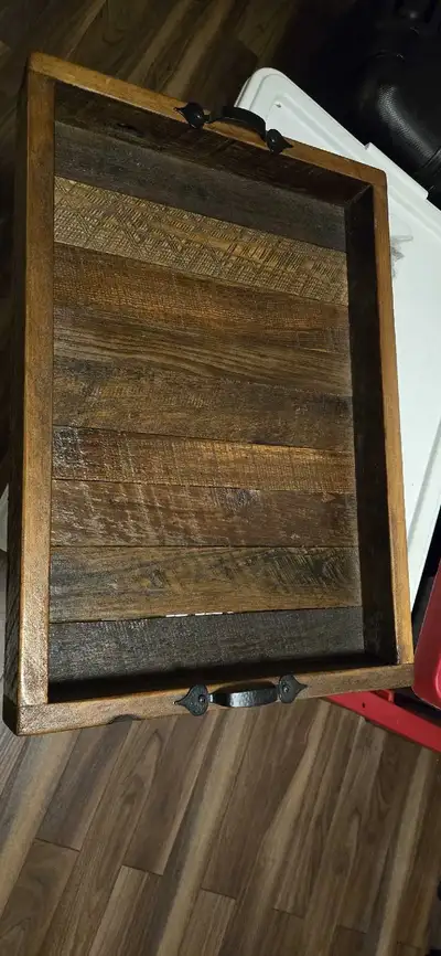 Handmade Wood Serving Tray, View more
