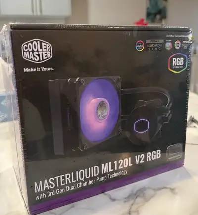 Cooler Master MasterLiquid ML120L V2 RGB - Brand New Sealed, View more