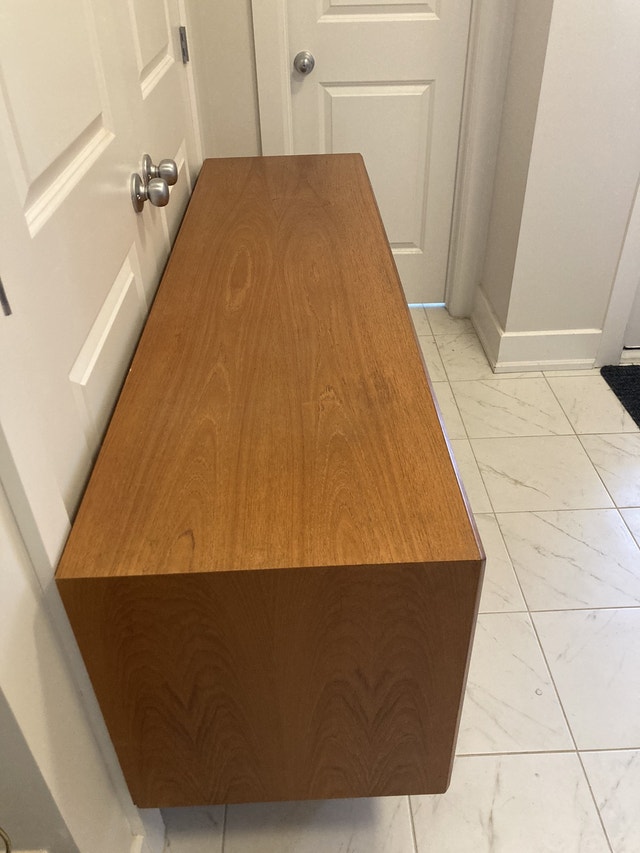 Vintage teak danish mid century sideboard buffet credenza Hutches
