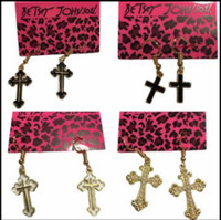 New! Cross Earrings by: Betsey Johns on ONLY $20each!