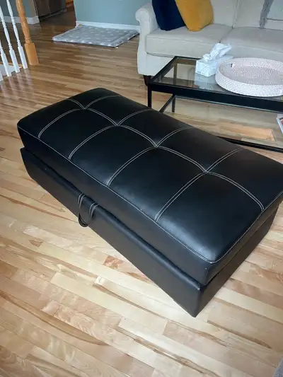 Leather Ottoman Bench & Storage, View more