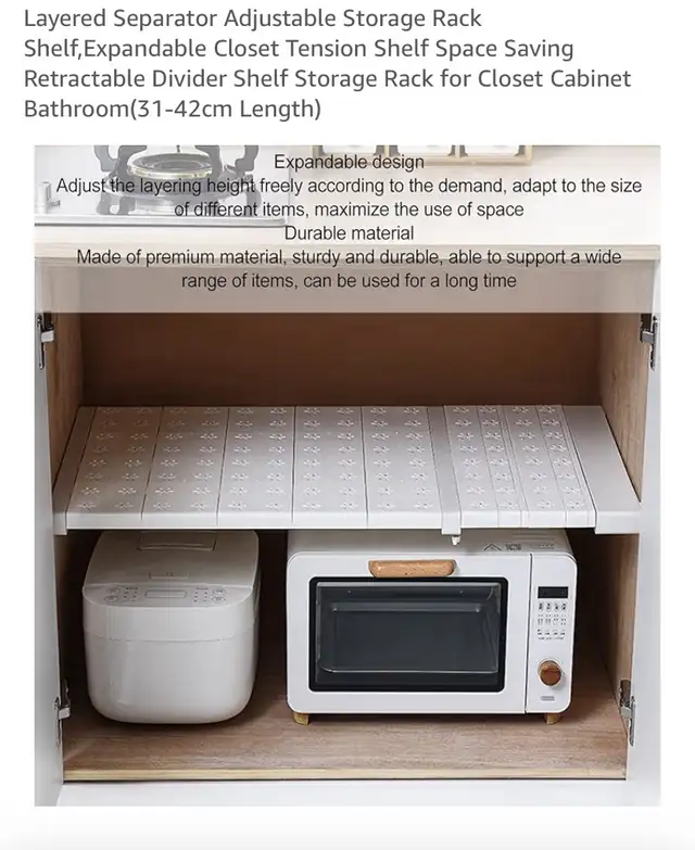 New Adjustable Tension Shelf Cabinet Shelf in Storage & Organization in Oshawa / Durham Region - Image 2