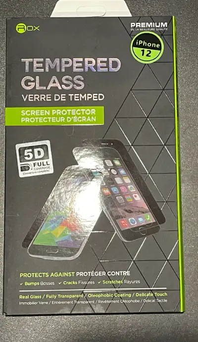 NEW - Tempered Glass for iPhone 12, View more