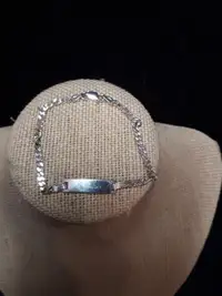 Silver Tone ID Bracelet