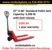 $299 pallet jack sale sale sale limited time offer 1 yr warranty
