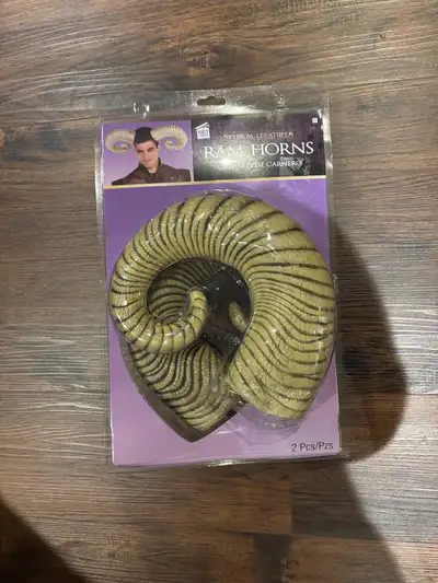 Ram horns Halloween costume, View more