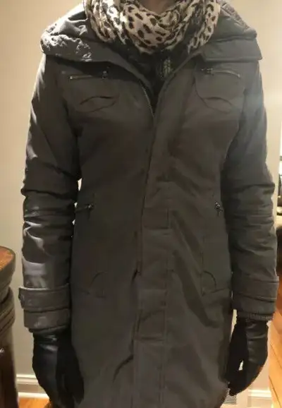 Selling grey TNA Winter Coat (large size) for $150, lightly used. (New coat regular price: $250 plus...