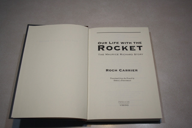 Rocket Richard "Our Life With The Rocket" in Non-fiction in Saint John - Image 2