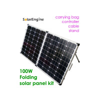 New 100W Folding Solar Panel Kit Portable Camper panneau solaire