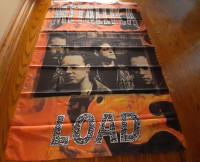 METALLICA FABRIC FLAG "LOAD " 34 1/2 X 51 INCHES VERY LARGE!!