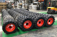 A SMOOTH, CITY-DRIVE  *** Solid Skid Steer Loader Tires ***