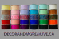 Organza Ribbon ---BRAND NEW 75ft LONG ROLLS--- **ONLY $5**