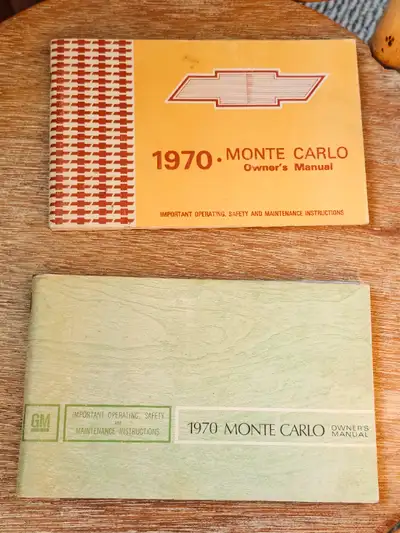 1970 Monte Carlo Owners Manuals, View more