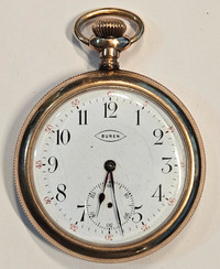 Working antique pocketwatch - Buren movement - early 1900s