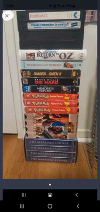 VHS movies for sale / pokemon tapes for VCR