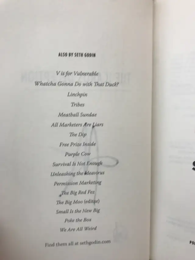 Hard Cover Book - The Icarus Deception - signed copy -Seth Godin in Non-fiction in City of Toronto - Image 7