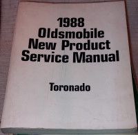 1988 OLDSMOBILE New Product Manual TORONADO