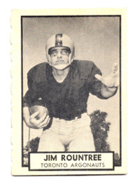 1962 Topps CFL #144 Jim Rountree Argonauts Florida NM SHAPE