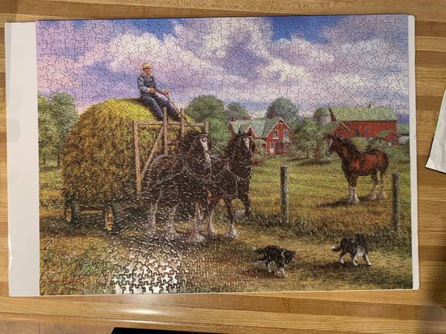 1000 pc Puzzle - Bits & Pieces: Heading for the Loft in Hobbies & Crafts in Oshawa / Durham Region - Image 2