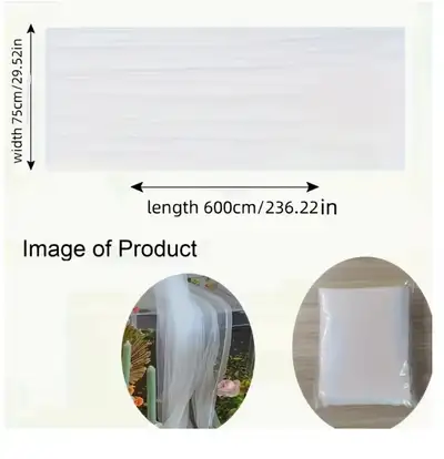 18ft White Chiffon Wedding Arch Drapes Elegant & Versatile Fabric for Special Events & Celebrations...