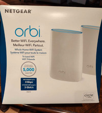Netgear Orbi Tri-band Whole Home Mesh WiFi Router System RBK50