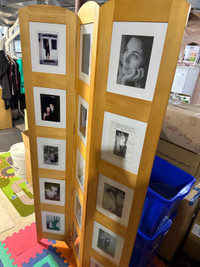 $200 Wooden panel picture frame display photo room divider 