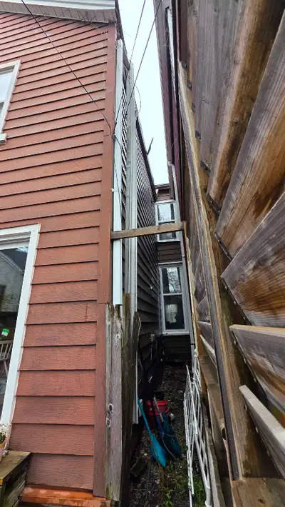 downspout, gutter, siding etc, View more