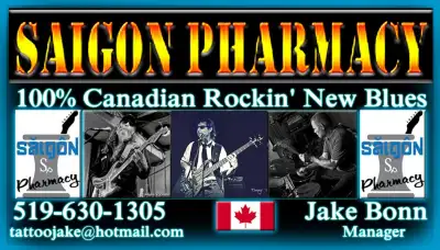 SAIGON PHARMACY : A Three Piece Original Canadian New Blues Recording Act ,based in St.Thomas, Ontar...