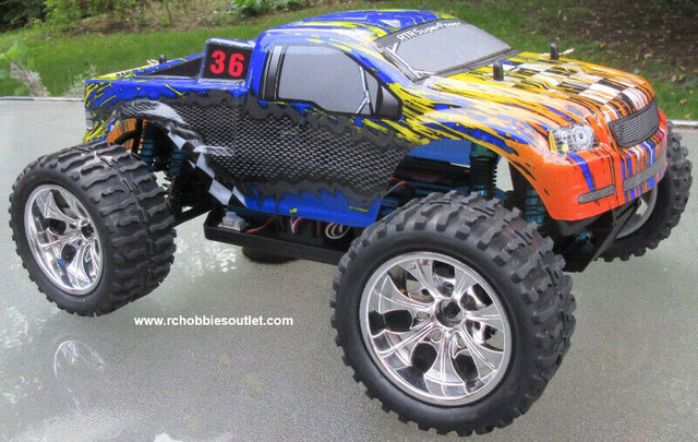NEW 1/10 RC TOP2 BRUSHLESS 3S LIPO RC MONSTER TRUCK in Hobbies & Crafts in City of Halifax - Image 4