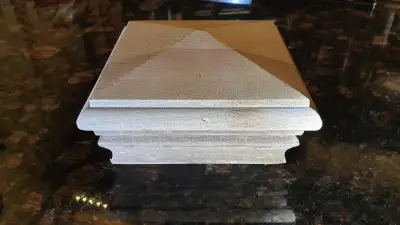 4 Cedar deckoratores Newport pyramid fence post caps, View more