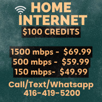 BEST HOME INTERNET OFFERS - BEST DEALS $100 CREDITS, CALL NOW