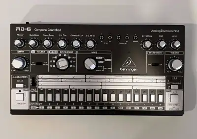 Behringer RD6 black - analog drum machine roland 606 clone, View more
