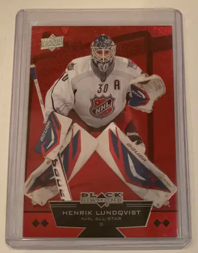 NHL Star Henrik Lundqvist 2012-13 Black Diamond Ruby #098/100$5, View more