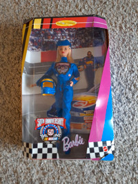 Nascar barbie/prince Ken new in box